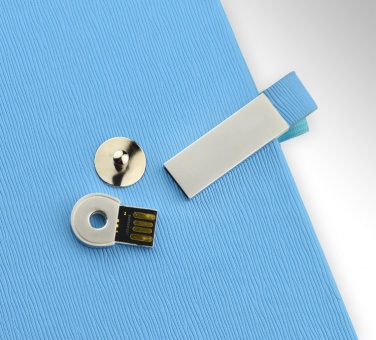 Лого трейд бизнес-подарки фото: ноутбук A5 Mind с USB-накопителем, голубой