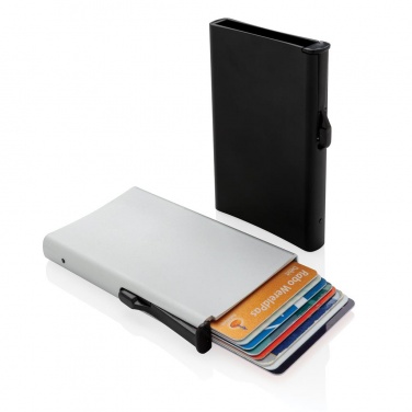 Логотрейд pекламные подарки картинка: Meene: Standard aluminium RFID cardholder, black