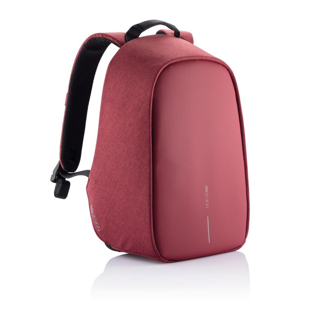 Логотрейд pекламные cувениры картинка: Маленький противоугонный рюкзак Bobby Hero, вишнево-красный