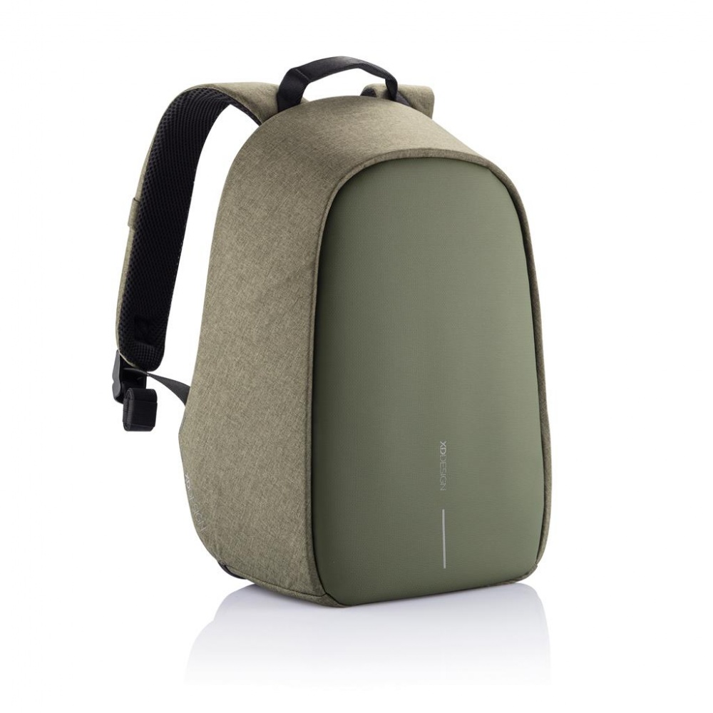 Логотрейд pекламные продукты картинка: Маленький противоугонный рюкзак Bobby Hero, зеленый