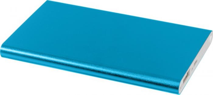 Лого трейд pекламные подарки фото: Алюминиевый повербанк Pep емкостью 4000 мА/ч, светло-синий