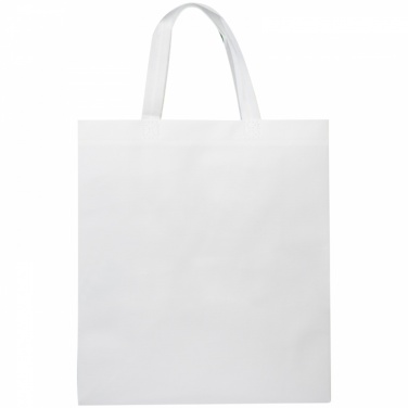 Логотрейд pекламные продукты картинка: Ламинированная нетканая сумка - маленькая, белый