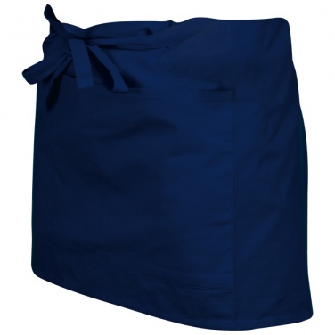 Лого трейд бизнес-подарки фото: Фартук из хлопка - краткий, синий
