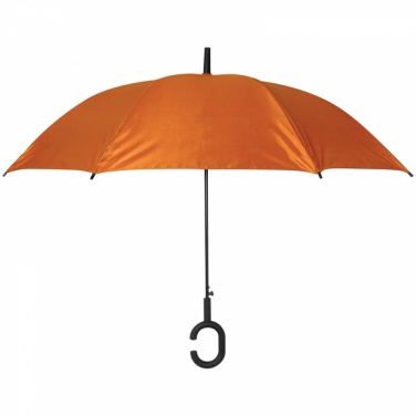 Логотрейд pекламные подарки картинка: Автоматический зонт, oранжевый