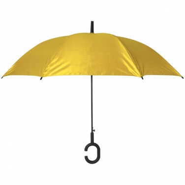 Лого трейд бизнес-подарки фото: Автоматический зонт, жёлтый