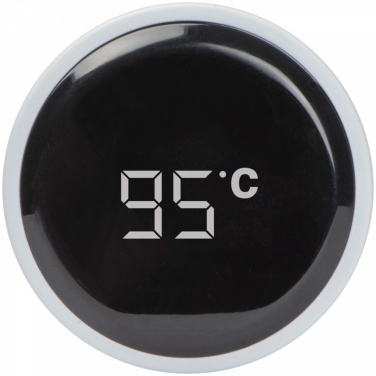 Лого трейд бизнес-подарки фото: Термос с указателем температуры, белый