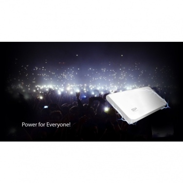 Лого трейд pекламные подарки фото: Power Bank Silicon Power S200, черный/белый