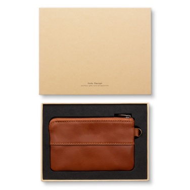 Лого трейд pекламные подарки фото: Кожанный кошелёк, коричневый
