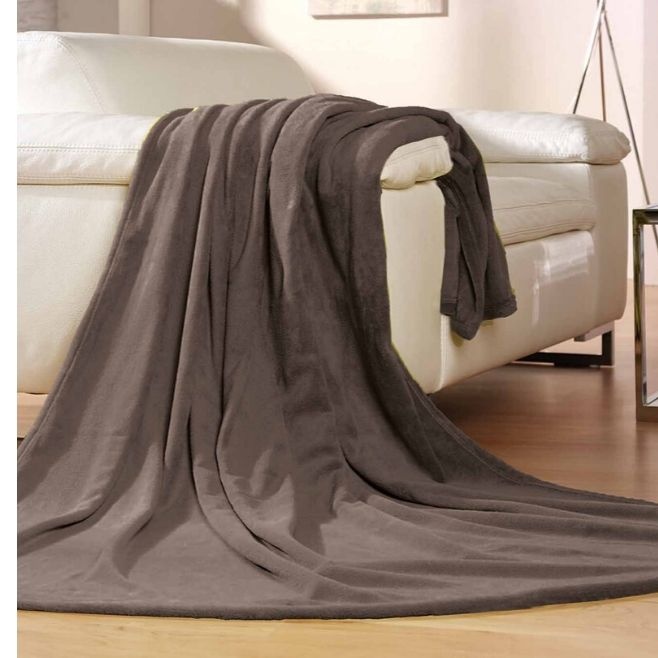 Логотрейд бизнес-подарки картинка: Флисовое одеяло Мемфис, коричневый