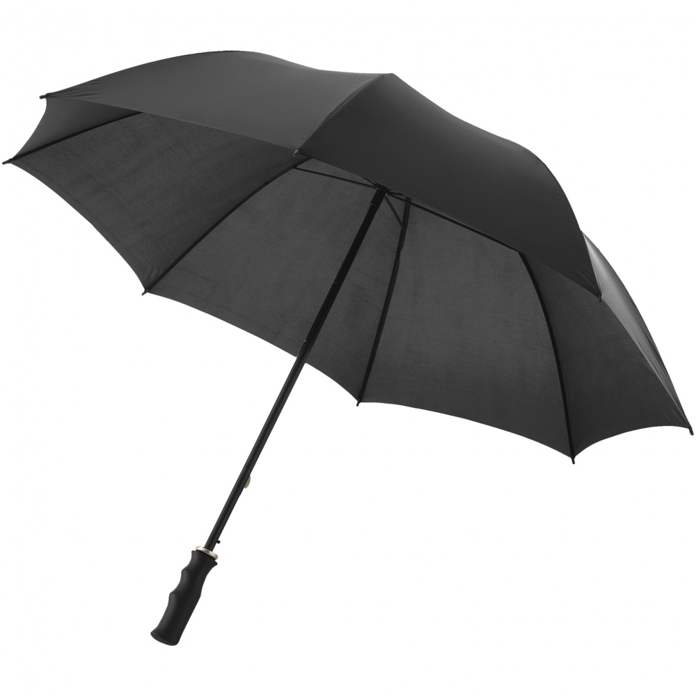 Лого трейд бизнес-подарки фото: Зонтик Zeke 30", чёрный