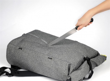 Логотрейд pекламные продукты картинка: Рюкзак Bobby Urban с вырезом, серый