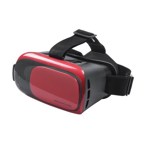 Лого трейд бизнес-подарки фото: Набор очков виртуальной реальности, красный цвет