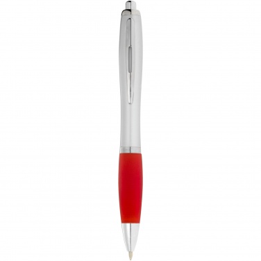 Лого трейд бизнес-подарки фото: Ручка шариковая Nash, красная