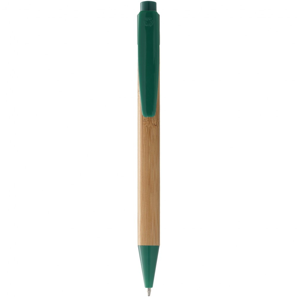 Логотрейд pекламные cувениры картинка: Шариковая ручка Borneo, зеленый
