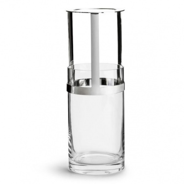 Логотрейд pекламные продукты картинка: Подсвечник - ваза Hold, серебренный