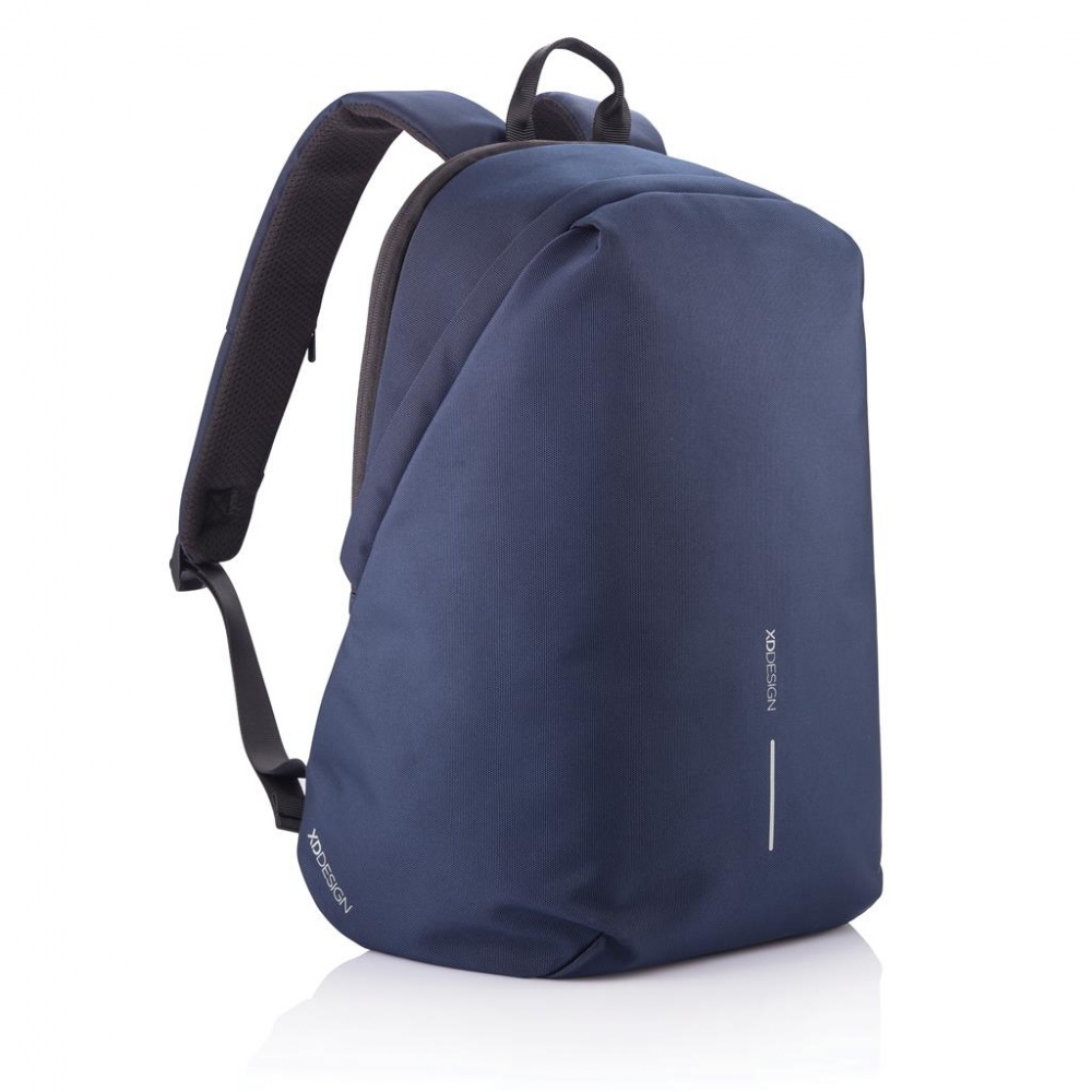 Логотрейд pекламные подарки картинка: Антикражный рюкзак Bobby Soft, темно-синий