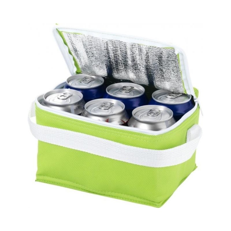 Логотрейд pекламные продукты картинка: Сумка-холодильник на 6 банок, светло-зеленый