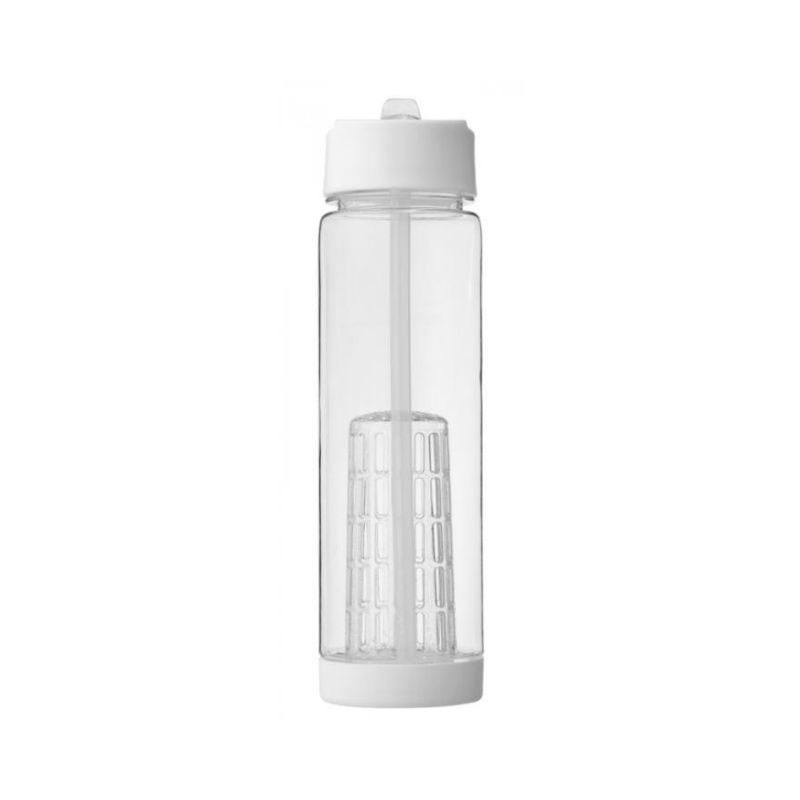 Лого трейд pекламные продукты фото: Бутылка с ситечком Tutti frutti, белый