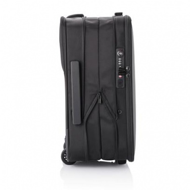 Лого трейд pекламные cувениры фото: Складной чемодан на колесах Flex, чёрный