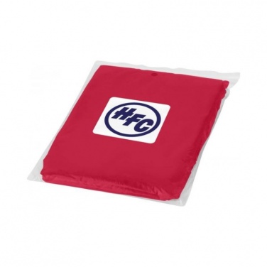 Одноразовый дождевик Ziva в чехле, красный логотип