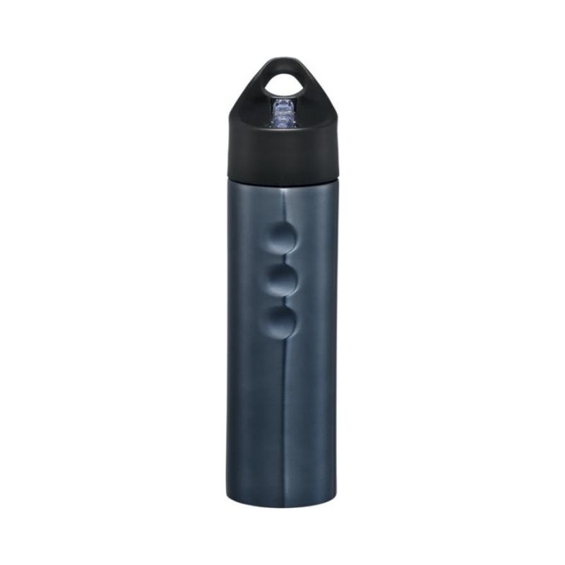 Логотрейд бизнес-подарки картинка: Стальная спортивная бутылка, синий