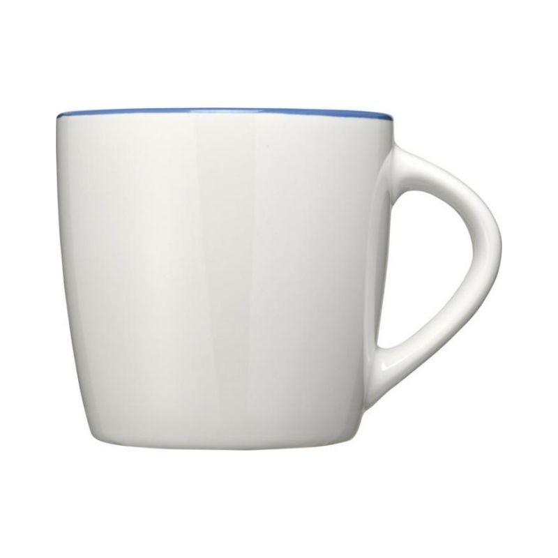 Логотрейд pекламные продукты картинка: Керамическая чашка Aztec, белый/синий