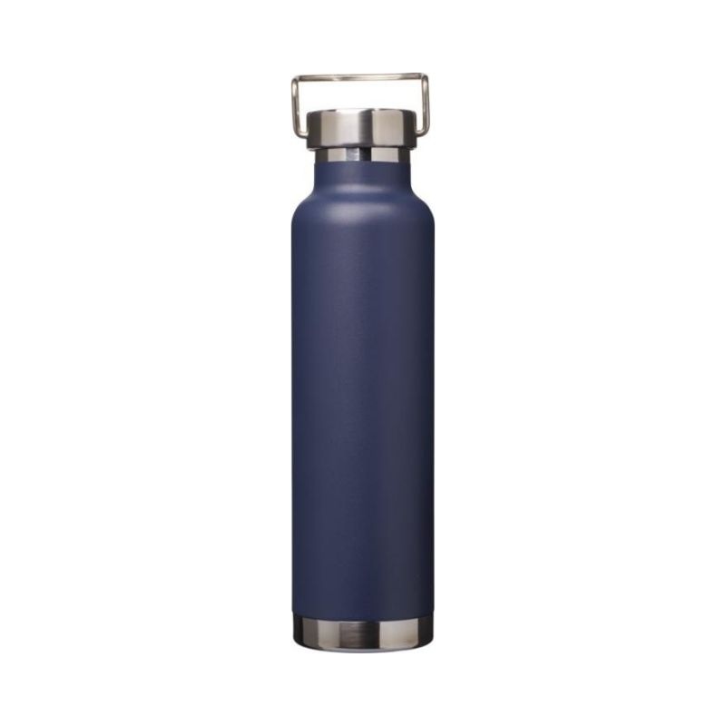 Лого трейд pекламные продукты фото: Бутылка с вакуумной медной изоляцией, темно - синий