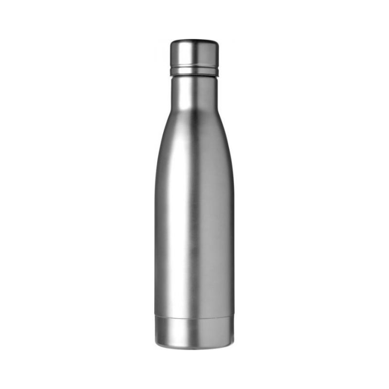 Лого трейд бизнес-подарки фото: Вакуумная бутылка Vasa c медной изоляцией, cеребряный цвет
