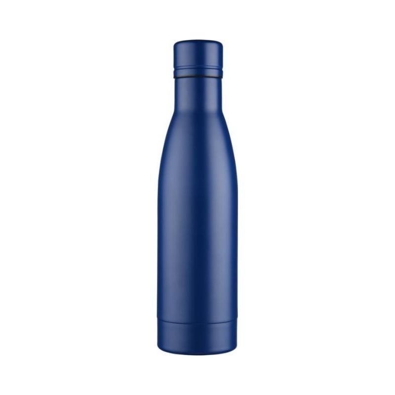 Логотрейд pекламные продукты картинка: Вакуумная бутылка Vasa c медной изоляцией, cиний