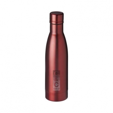 Лого трейд бизнес-подарки фото: Вакуумная бутылка Vasa c медной изоляцией, красный
