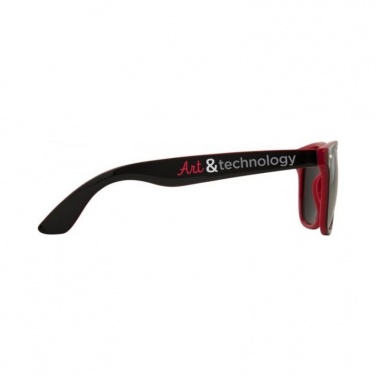 Лого трейд бизнес-подарки фото: Sun Ray темные очки, красный