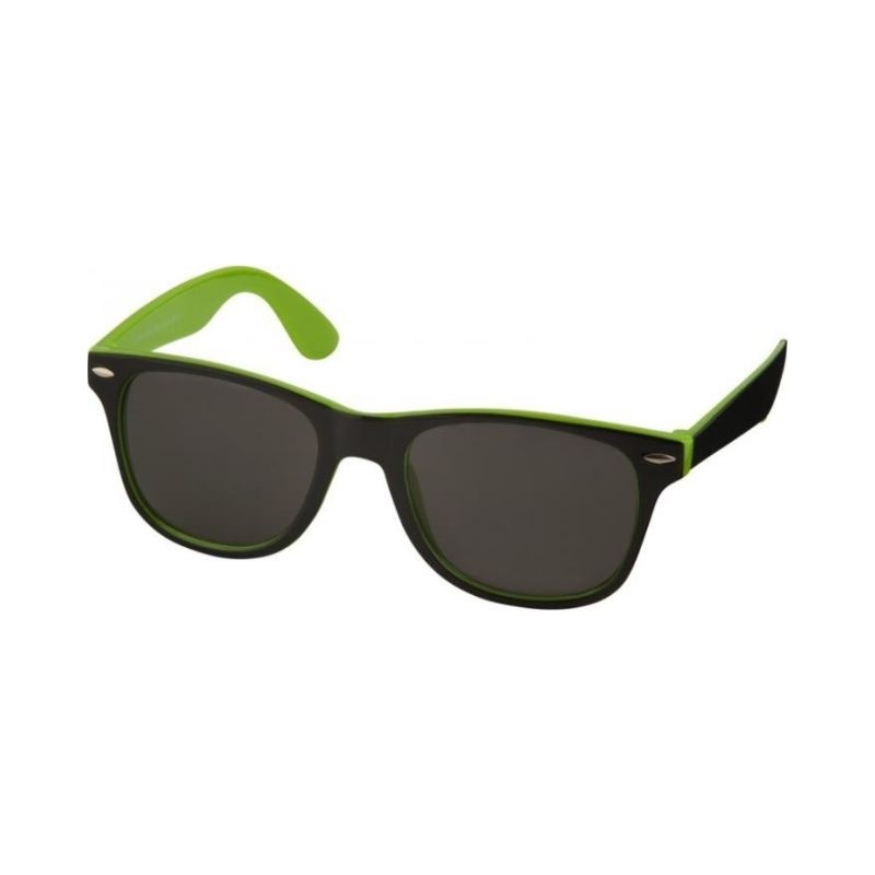 Лого трейд pекламные подарки фото: Sun Ray темные очки, лайм