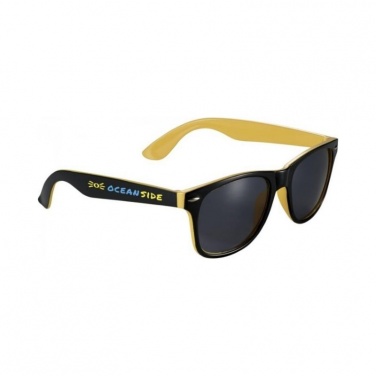 Лого трейд pекламные подарки фото: Sun Ray темные очки, жёлтый