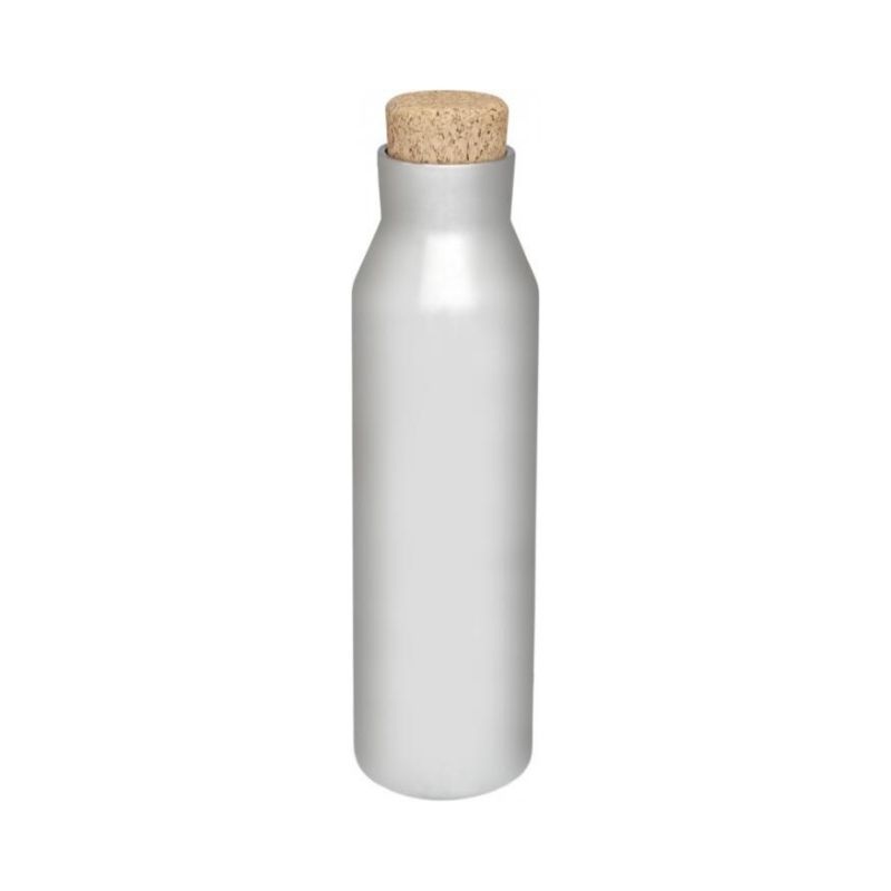 Лого трейд pекламные cувениры фото: Норсовая медная вакуумная изолированная бутылка с пробкой, cеребряный