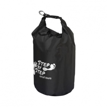 Лого трейд pекламные подарки фото: Походный 10-литровый водонепроницаемый мешок, черный