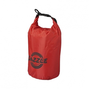 Логотрейд pекламные подарки картинка: Походный 10-литровый водонепроницаемый мешок, красный