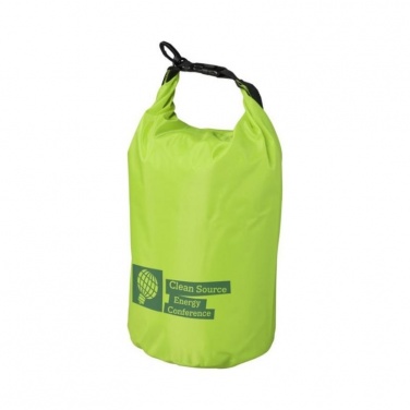 Лого трейд pекламные подарки фото: Походный 10-литровый водонепроницаемый мешок, лайм