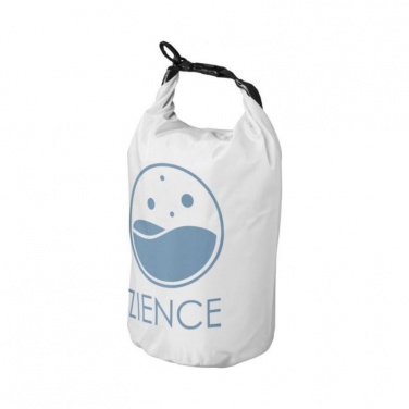 Лого трейд бизнес-подарки фото: Походный 10-литровый водонепроницаемый мешок, белый