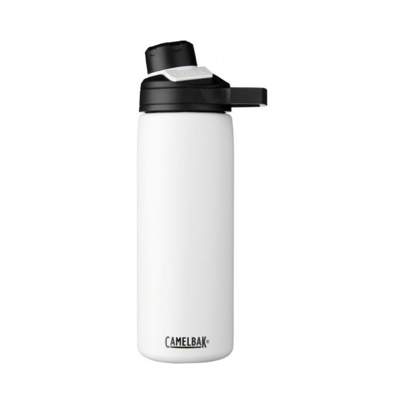 Лого трейд бизнес-подарки фото: Медная бутылка с вакуумной изоляцией Chute Mag объемом 600 мл, белый