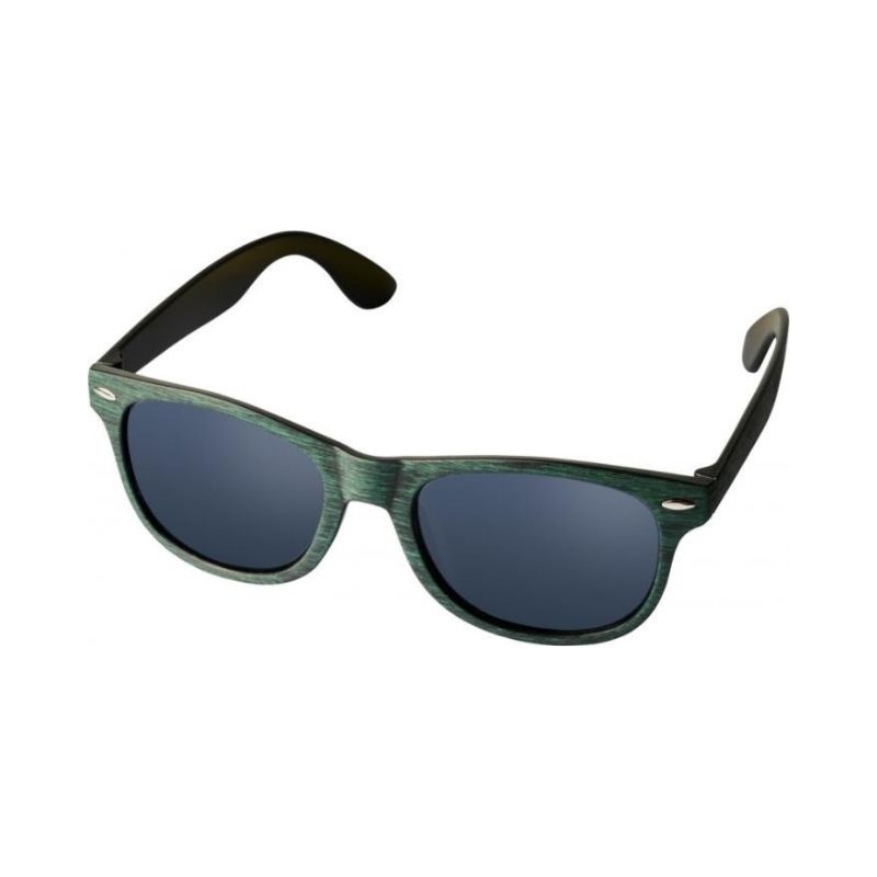 Логотрейд pекламные подарки картинка: Солнечные очки Sun Ray с цветным покрытием, зеленый