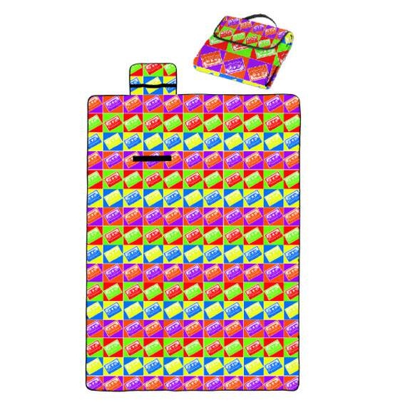 Лого трейд pекламные cувениры фото: Одеяло для пикника с сублимационным принтом, разноцветное