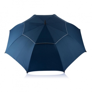 Логотрейд pекламные продукты картинка: Зонт-трость антишторм Hurricane 27", темно-синий.