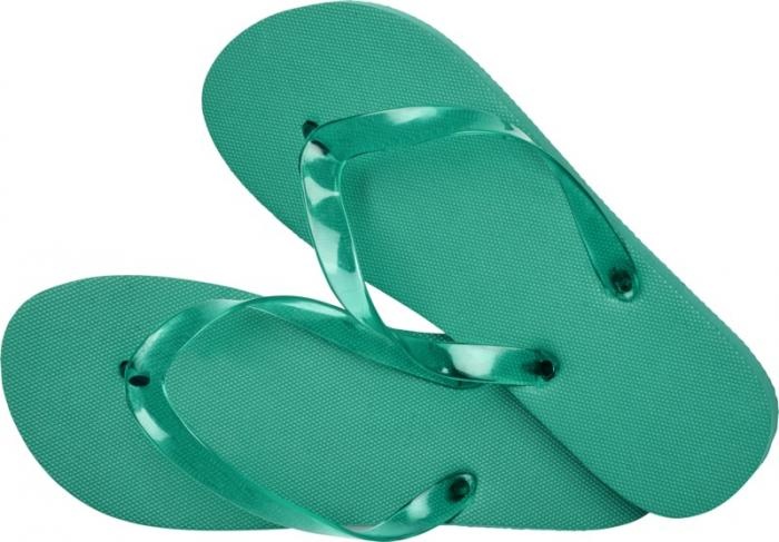 Логотрейд pекламные cувениры картинка: Пляжные тапочки Railay (M), зеленый