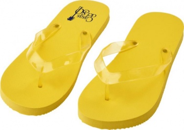 Лого трейд pекламные cувениры фото: Пляжные тапочки Railay (L), желтый