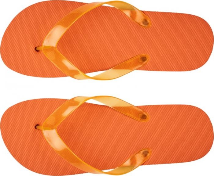 Логотрейд бизнес-подарки картинка: Пляжные тапочки Railay (L), oранжевый