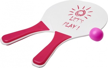 Логотрейд pекламные cувениры картинка: Набор для пляжных игр Bounce, светло-розовый