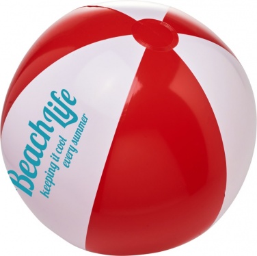 Лого трейд pекламные подарки фото: Непрозрачный пляжный мяч Bora, красный