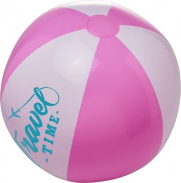 Логотрейд pекламные подарки картинка: Непрозрачный пляжный мяч Bora, pозовый