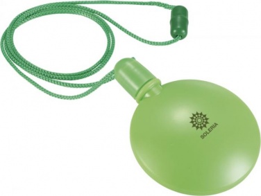Логотрейд pекламные подарки картинка: Круглый диспенсер для мыльных пузырей Blubber, зеленый