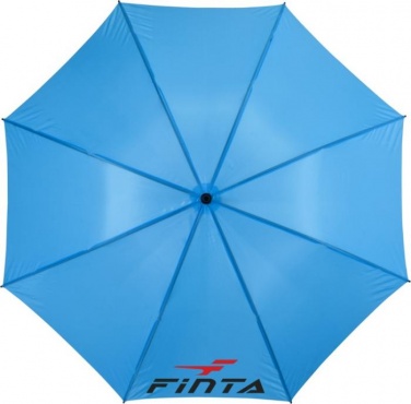 Логотрейд pекламные продукты картинка: Зонтик-трость Yfke 30" с ручкой из ЭВА, голубой
